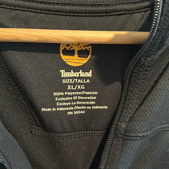 Timberland XL Men’s Black Quarter Zip Pullover Jacket - Picture 2 of 7